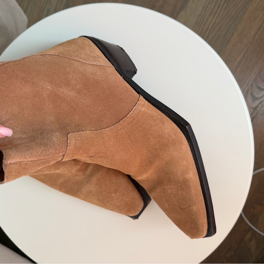 Mango brown suede ankle boots - Picture 4 of 8